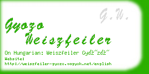 gyozo weiszfeiler business card